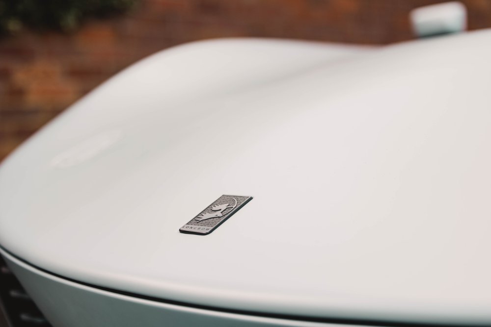 The Boudica plaque set into the bonnet of a Speedster